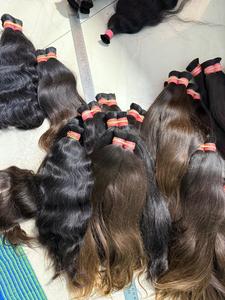 8 pouces naturel indien brut vierge non traité cuticule aligné lâche vague profonde faisceaux de ruban Extensions de cheveux humains fournisseur de confiance - Product Image 2