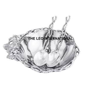 Bol décoratif intérieur poli brillant en aluminium métal de haute qualité fait à la main Design moderne bol populaire - Product Image 5