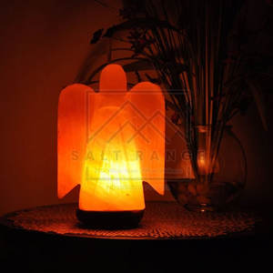 โคมไฟเกลือหิมาลัยธรรมชาติ 100% แกะสลักคุณภาพสูง ของตกแต่งบ้าน สินค้าใหม่ - Product Image 2