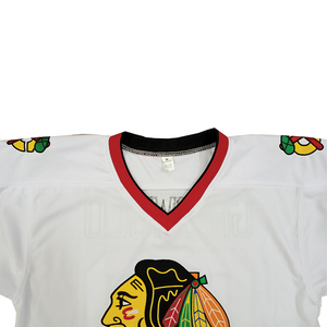 High Quality Custom Polyester Cut n Sew Ice <b>Hockey</b> Jersey Adults Sportswear with Embroidered Name Logos OEM Team Name Service - Product Image 5