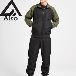 ชุดแทรคสูทผ้าฝ้ายคุณภาพสูงแบบกำหนดเอง กางเกงวอร์มเฟรนช์เทอร์รี่และเสื้อฮู้ดดี้ ชุดผู้ชาย สตรีทแวร์ ชุดฮู้ดดี้โดย Ako - Product Image 1