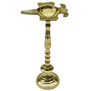 Deepak-Pooja Amardeep Diya de latón indio, aleación de Metal, Ambose Deep, hecho a mano, diseño grabado indio, para Pooja y Arti, superventas - Product Image 6