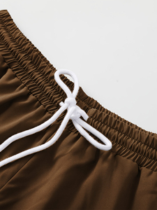 Collection Été 2026 : Ensemble de Plage Homme Tendance avec Imprimé Camouflage Marron et Blanc – Le Meilleur Ensemble Short d'Été Assorti pour Homme, Style Streetwear - Product Image 4