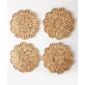 Mantel individual tejido de 6 piezas Mantel Individual de jacinto de agua redondo mantel de mesa de ratán tejido/manteles individuales de jacinto de agua tejidos a mano naturales - Product Image 2