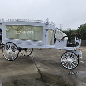 รถม้าบรรทุกศพสีตามสั่ง รถม้าบรรทุกศพแบบโมเดิร์น รถบรรทุกศพดีไซน์หรูหรา ขับเคลื่อนด้วยไฟฟ้า 4 ล้อ ใหม่เอี่ยม - Product Image 3