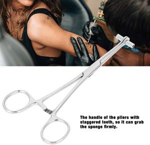 SIGAL MEDCO Pince en acier inoxydable de qualité professionnelle 15CM Outils de perçage corporel incurvés droits Kelly pour le maquillage permanent - Product Image 2