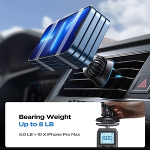 Lisen แม่เหล็กติดรถยนต์หมุนได้360 ° ที่ยึดโทรศัพท์แม่เหล็กที่มีห่วงอันทรงพลังสำหรับติดในรถยนต์ที่วางโทรศัพท์สำหรับติดบนรถที่ยึด <span class=keywords><strong>iPhone</strong></span> แบบแฮนด์ฟรีสำหรับแผงควบคุม - Product Image 5