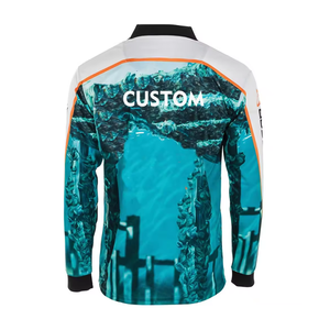 Vêtements de pêche conception personnalisée polyester à manches longues impression séchage rapide respirant résistant au soleil Protection UV chemise de pêche sportive - Product Image 6