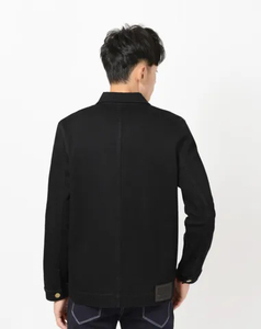2025 <b>Custom</b> Man <b>Jacket</b> Wholesale High Quality Men <b>Custom</b> <b>Denim</b> <b>Jacket</b> Distressed Stylish Black Plain for Men OEM Customized. - Product Image 6
