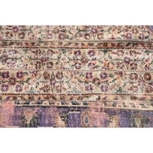 Classique Beige Violet 3.4X3.4 pieds Laine Turc Tapis Patchwork Conception pour Entrée Salon Chambre Latex Couloir Rectangulaire - Product Image 5
