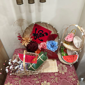 CESTA DE REGALO DE BAMBÚ DE paja artesanal, duradera, versátil y duradera, elegante, cesta de almacenamiento, embalaje de cesta de regalo - Product Image 6