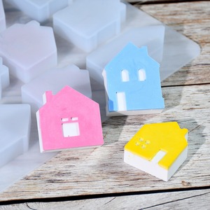 DIY small house <b>silicone</b> <b>mold</b> - 19 pieces for European-style house complete glue application <b>mold</b> - Product Image 3