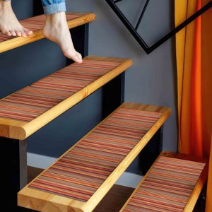 Alfombra en Tonos Otoñales, Alfombra Otoñal, Alfombras Rojas, Alfombra Moderna, Alfombra Elegante, Alfombra para Entrada - Product Image 2