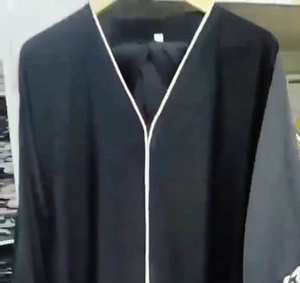 Vestido tradicional islámico modesto estilo Abaya para mujer, elegante vestido de fiesta bordado a mano, accesorio de Dubái incluido para musulmanes - Product Image 3