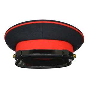 Customized Color Peak Caps Top Quality Headgear Factory Made <b>Navy</b> Peaked <b>Hat</b> Stylish Ceremonial Adjustable Cap - Product Image 2