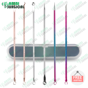 High Demand Product Acne <b>Remover</b> Kit CE ISO Approved Set Stainless Steel Extractor <b>Blackhead</b> <b>Remover</b> Tool Kit by Hasni Surgical - Product Image 2