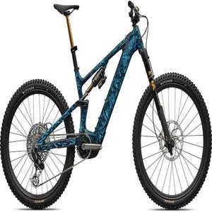 Vélo de montagne électrique en fibre de carbone industrielle 2026 G4 Astral Blue Dark Navy Chrome Strata Full Suspension E-MTB 29er Blade OEM - Product Image 1