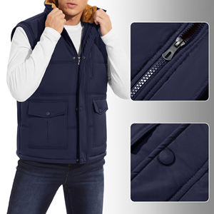 Gilet coupe-vent léger pour hommes de luxe fabriqué en usine chauffe-corps chaud sans manches avec gilet et gilet caractéristiques - Product Image 3