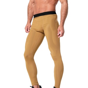 Mallas de compresión para hombre de último diseño, mallas para correr, gimnasio, fitness, precio barato al por mayor, mallas con estampado de logotipo en la cintura - Product Image 2