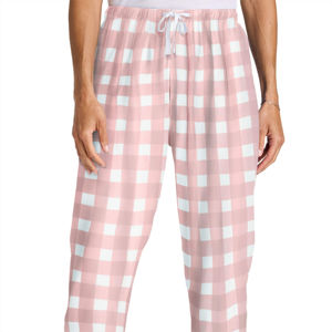 Pantalon de pyjama doux rose clair pour femmes - Bas de pyjama chauds avec taille élastique, idéal pour le confort au coucher, prix de gros - Product Image 5
