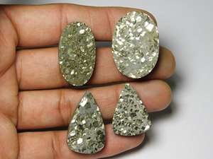 Pirita dorada suelta de alta calidad, cabujón Druzy, piedra preciosa Natural para la fabricación de joyas, increíble venta a granel - Product Image 3