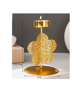 Antique design gold color iron <b>candle</b> <b>holder</b> greatest quality customized size indoor <b>candle</b> <b>holder</b> by home arts - Product Image 3