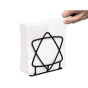 Porte-serviettes design de luxe en fer noir couleur grande taille pour restaurant café bureau à domicile décor de bar de mariage meilleur vendeur - Product Image 1