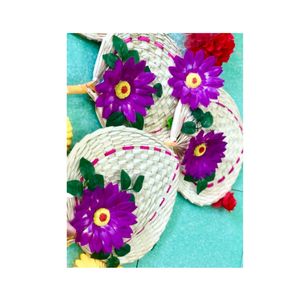 Éventail à main en bambou multicolore, meilleure vente 2024 pour fête, mariage et grands événements, vente directe en gros d'usine du Vietnam - Product Image 1