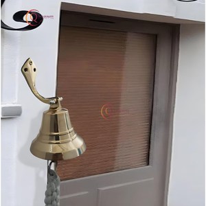 Adorable Trendy Handcrafted Metal Door Bells For Home Garden Decoration Finest Quality Vintage Style For Christmas <b>Ornaments</b> - Product Image 3