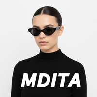 Lunettes de soleil unisexes de luxe personnalisées avec logo, monture intégrale en acétate TFB, style œil de chat, UV400, CR39, Mazzucchelli, classiques, tendance, haute qualité