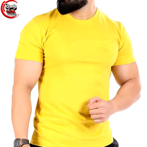 Men's High Quality Gym Workout Athletic O-Neck <b>Muscle</b> Gym <b>T</b>-<b>Shirt</b> Plain Cotton Top Fitness Crew Neck Top - Product Image 4