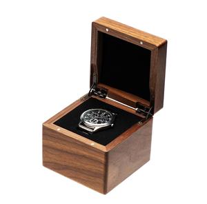 Single Walnut Wooden <b>Watch</b> Gift <b>Box</b> <b>Watch</b> Storage Travel Case Organizer for <b>Men</b> and Women Wristwatch Display <b>Box</b> Holder - Product Image 1