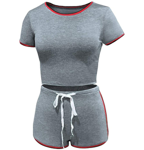 Vêtements pour femmes Ensemble short deux pièces Vêtements de détente Ensembles d'été pour femmes Ensemble short d'été pour femmes - Product Image 4