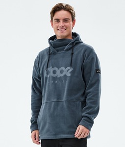 Sweat à capuche polaire hommes métal bleu haute qualité 350g lourd lavé surdimensionné sweats à capuche lâche hommes à capuche - Product Image 1