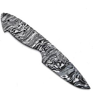 Cuchillo de Caza Hecho a Mano de Acero de Damasco |   Cuchillo de Supervivencia para Exteriores de Espiga Completa |   OEM Personalizado Disponible - Product Image 1