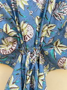 Caftan indien en coton Caftan taille libre Robe longue en coton doux Caftan - Product Image 4