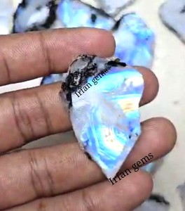 100% naturel arc-en-ciel pierre de lune pierres précieuses en vrac tranche haute qualité arc-en-ciel pierre de lune cristal prix de gros Lot arc-en-ciel pierre de lune - Product Image 3