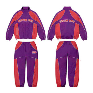 Survêtements coupe-vent respirants avec logo personnalisé pour hommes ensembles veste et pantalon de survêtement grande taille du fabricant pakistanais à bas quantité minimale de commande - Product Image 6