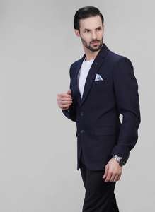 Blazer Azul Marino Clásico de Diseño Único para Hombre, Chaqueta Formal con Acabado Premium para Eventos, Suministro Disponible en Todo el Mundo - Product Image 3
