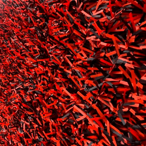 Paneles de valla de césped artificial europeo, Material plástico de PVC rojo y negro, paredes exteriores, privacidad, jardín, seguridad del hogar, fabricado en EE. UU. - Product Image 6