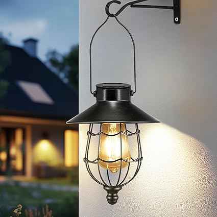 Trendy Handmade Metal and Glass Candle Lantern Unique Hanging Design for Garden or Christmas Decor for Any Occasion