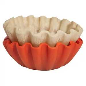 Bol de service décoratif rond en résine époxy marbrée brun ambre séduisant et bois naturel massif pour les besoins quotidiens de la cuisine - Product Image 3