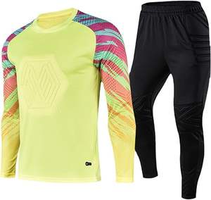 Gardien de but Jersey pantalon ensemble adulte à manches longues football gardien chemises uniforme Kit couleurs et tailles personnalisées 100% Polyester - Product Image 3