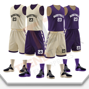 Conjunto de Uniforme de Baloncesto Personalizable para Hombre 2025, 100% Poliéster, Reversible y Transpirable - Product Image 2
