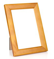 Cadre photo rectangulaire en bois noir pour présentation sur table, écologique et durable, design classique