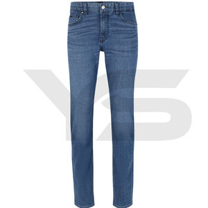 <b>S</b>-4XL Wholesale <b>Men</b> <b>Denim</b> Solid Color Outdoor Jeans Slim Long Pants <b>Men's</b> Belt Waist Pockets Trousers Casual Jeans - Product Image 1