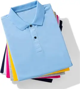 Camiseta informal de algodón con cuello de alta calidad, ropa deportiva para hombre, camisetas de diseñador, camisetas de Polo de Golf personalizadas de tela seca