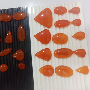 Nouveaux bijoux pour femmes en ligne avec pierre précieuse naturelle de cornaline de haute qualité, cabochon lisse en forme de poire, pierres précieuses - Product Image 4