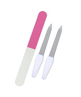 Limas de uñas de metal profesionales para uñas naturales Accesorios de uñas de doble cara Herramientas para uso en salón de belleza en el hogar.