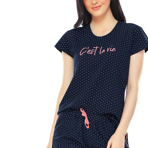 เสื้อยืดผู้หญิงขายดี ฤดูหนาว สไตล์ลำลอง ผ้าฝ้าย แขนสั้น น้ำหนักเบา ชุดเข้าเซ็ต สีและโลโก้ปรับแต่งได้ แห้งเร็ว - Product Image 1